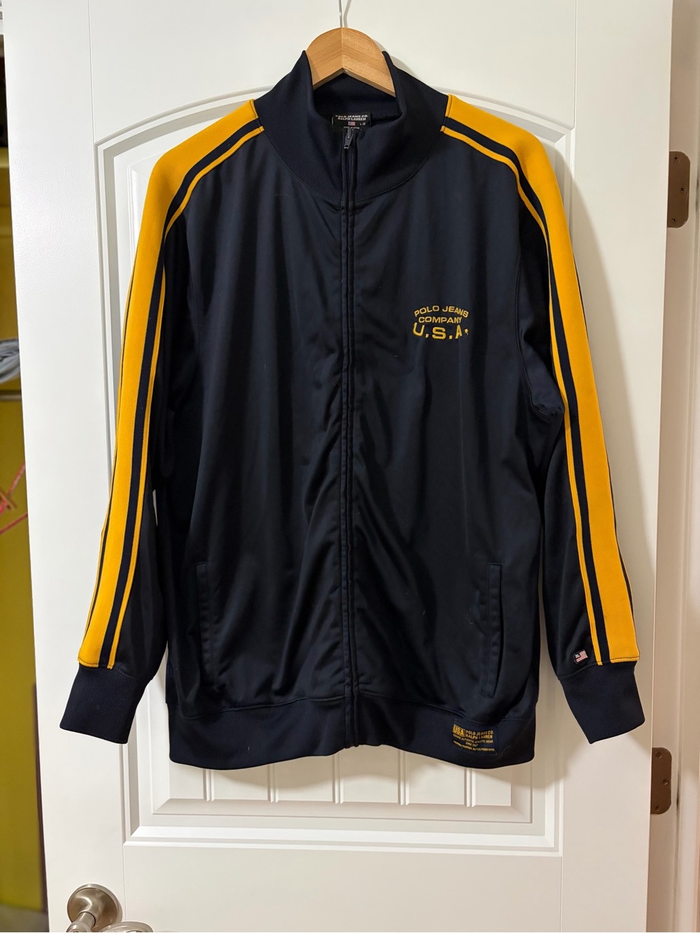 Vintage Polo Jeans Ralph Lauren Track Jacket Size Large